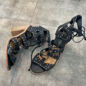 dolce vita lace up heels